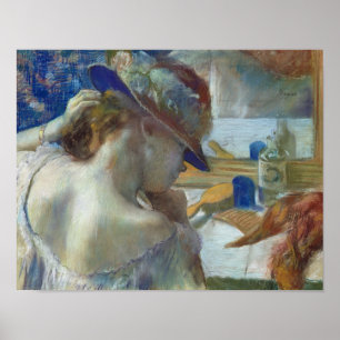 Edgar Degas Vor dem Spiegel, 1889 Poster
