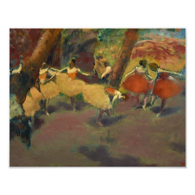 Edgar Degas - Vor der Performance Fotodruck (Vorne)