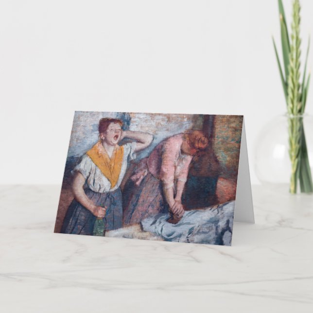 Edgar Degas - Women Ironing Karte (Vorderseite)