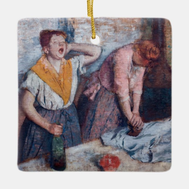 Edgar Degas - Women Ironing Keramikornament (Vorderseite)
