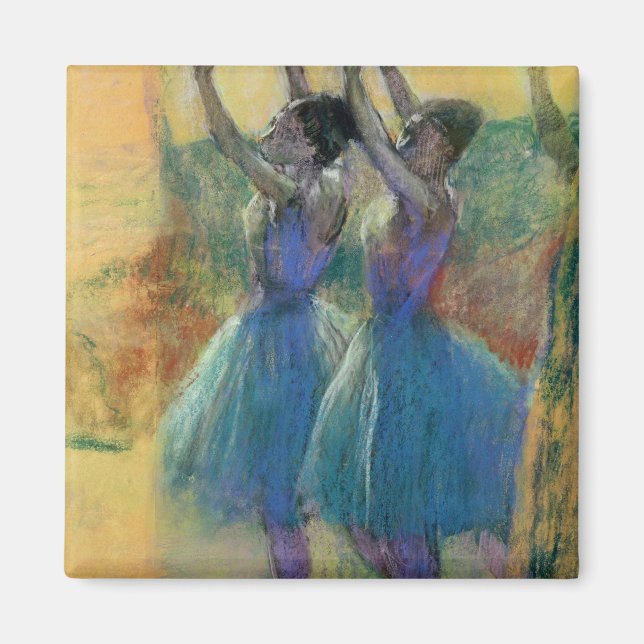 Edgar Degas | Zwei blaue Tänzer Magnet (Vorne)