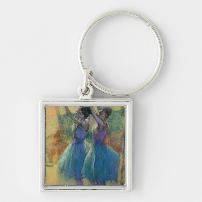 Edgar Degas | zwei blaue Tänzer Schlüsselanhänger (Vorne)