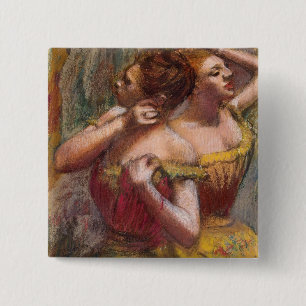 Edgar Degas zwei Tänzer Button