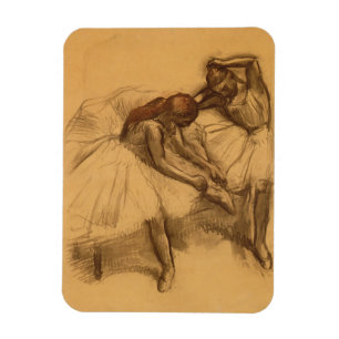 Edgar Degas zwei Tänzer Magnet
