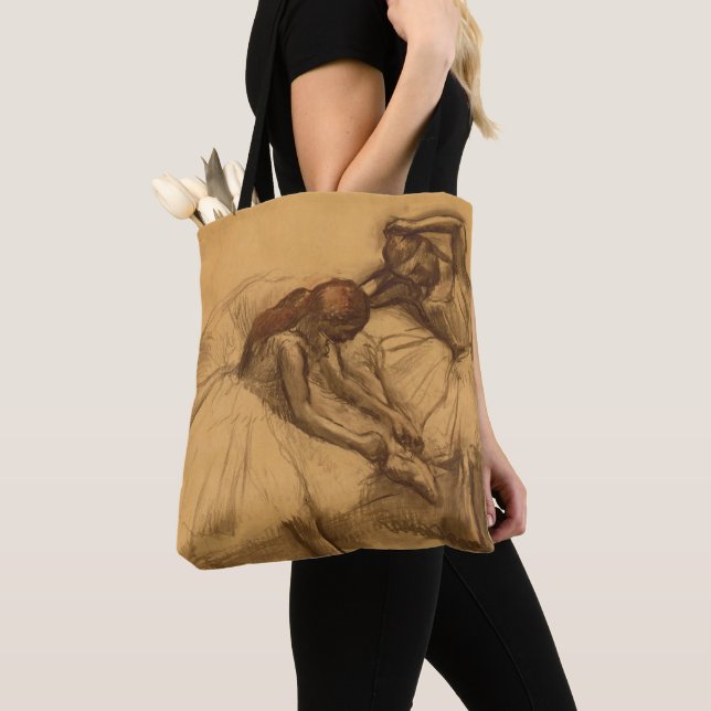 Edgar Degas | zwei Tänzer Tasche (Von Nahem)