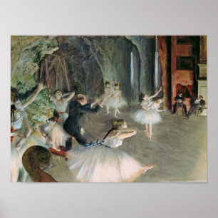 Edgar entgasen   die Probe des Balletts auf Bühne Poster