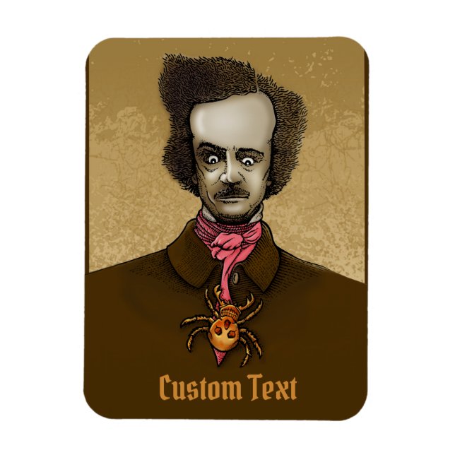 Edgar mit Gold Bug Magnet (Vertikal)