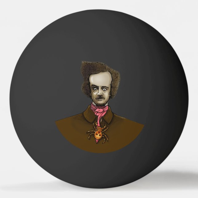 Edgar mit Gold Bug Tischtennisball (Vorderseite)