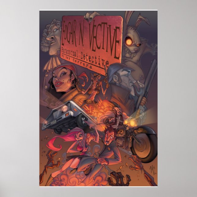 Edgar N Vective: Paranormal Detective Poster (Vorne)