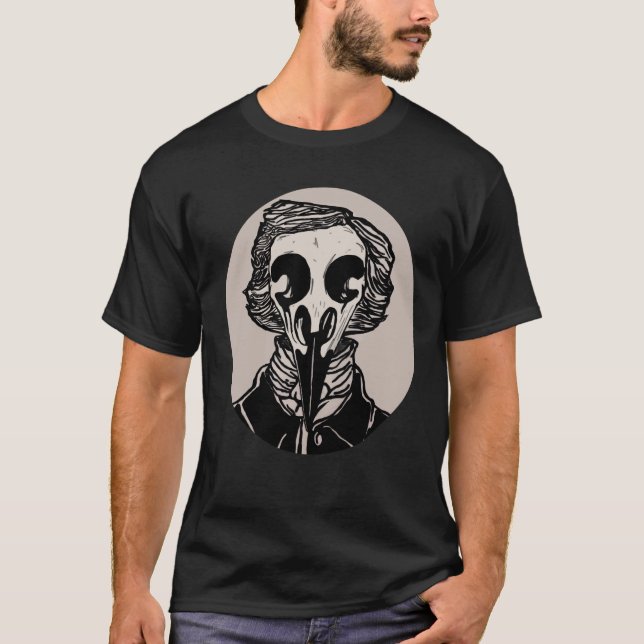 Edgar-Rabe Poe T-Shirt (Vorderseite)