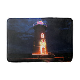 Edgartown Harbor Lighthouse, MA Bath Mat Badematte