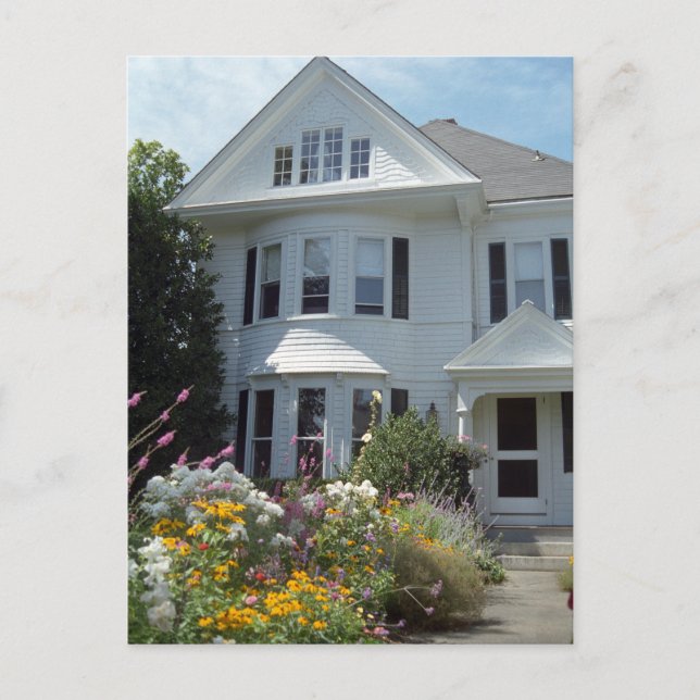 Edgartown Hotel Summer Garden Custom Postkarten (Vorderseite)
