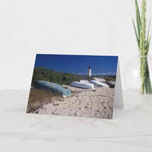 Edgartown Leuchtturm und Boote Karte