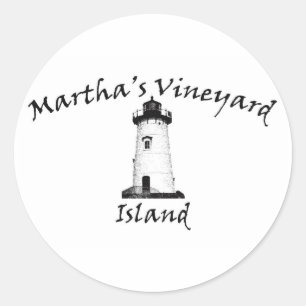 Edgartown Light Runder Aufkleber
