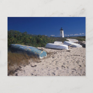 Edgartown Lighthouse and Beach Postkarte