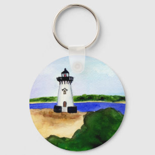 Edgartown Lighthouse Martha's Vineyard Schlüssela Schlüsselanhänger