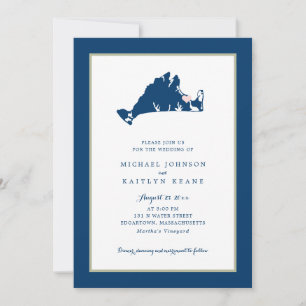 EDGARTOWN Marthas Vignoble Carte Bleue Mariage Inv