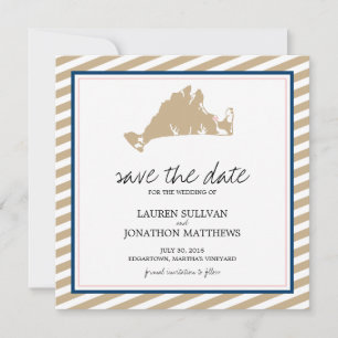 Edgartown Martha's Weingarten Hochzeit retten das  Save The Date
