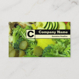 Edge-beschriftes Monogramm - Stir-fry 02 Visitenkarte