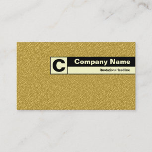 Edge etikettiert Monogram - Golden Embossed Tex Visitenkarte