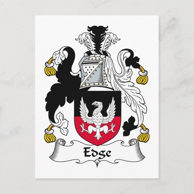 Edge-Familienwappen Postkarte (Vorderseite)