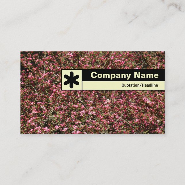 Edge Label - Cherry Blossom 02 Visitenkarte (Vorderseite)