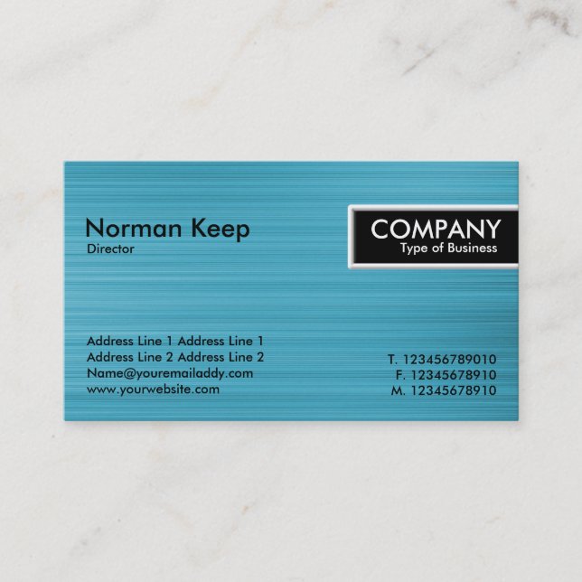 Edge-Markierung - Beleuchte blaue Textur Visitenkarte (Vorderseite)