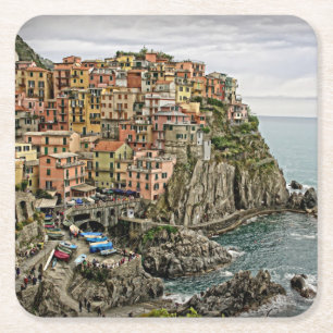 Edge of Italy - Manarola - Dessous de verre Carré