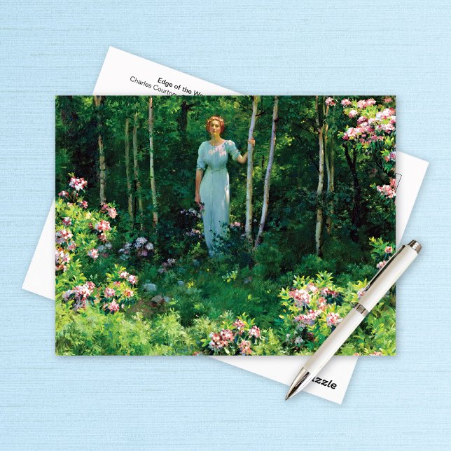 Edge of the Woods Charles Curran Postkarte (Von Creator hochgeladen)