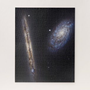 Edge-On Galaxy Ngc 4302 & Tilted Galaxy Ngc 4298