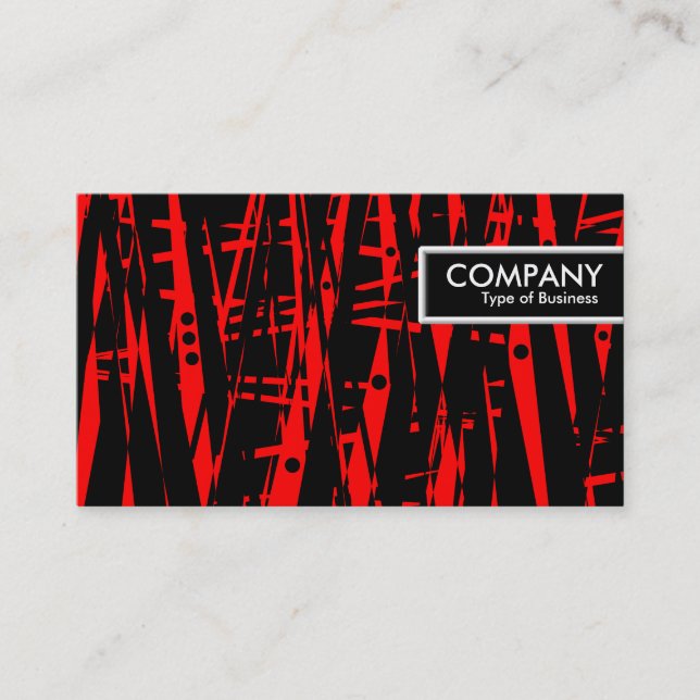 Edge Tag - Abstrakt rot und schwarz (Vorderseite)