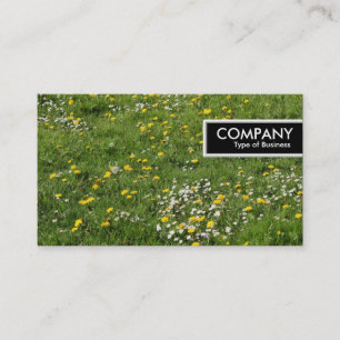 Edge-Tag - Blume auf Weiden Visitenkarte