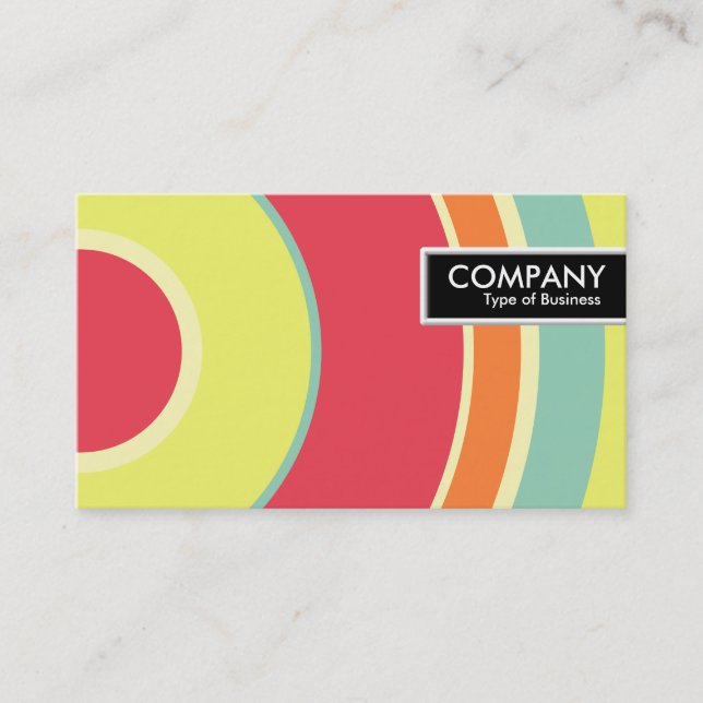 Edge-Tag - farbiger Kreis 01 Visitenkarte (Vorderseite)