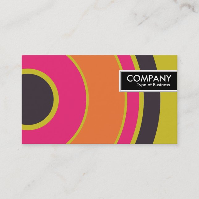 Edge-Tag - farbiger Kreis 06 Visitenkarte (Vorderseite)