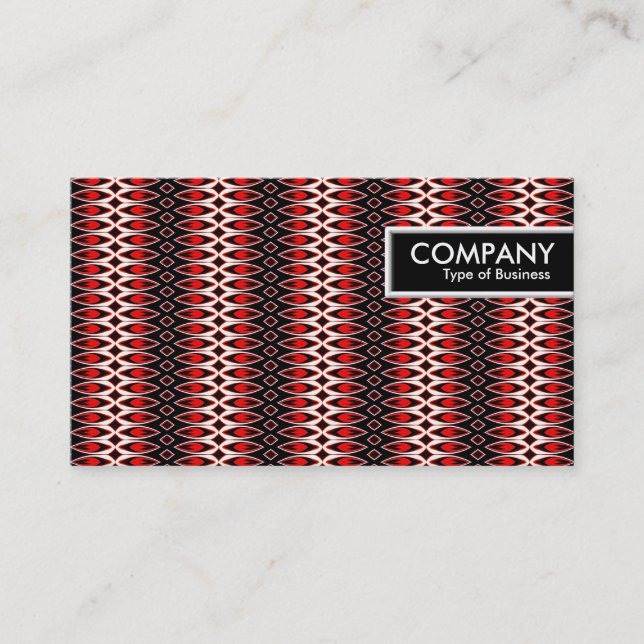 Edge-Tag - Flammenmuster Visitenkarte (Vorderseite)