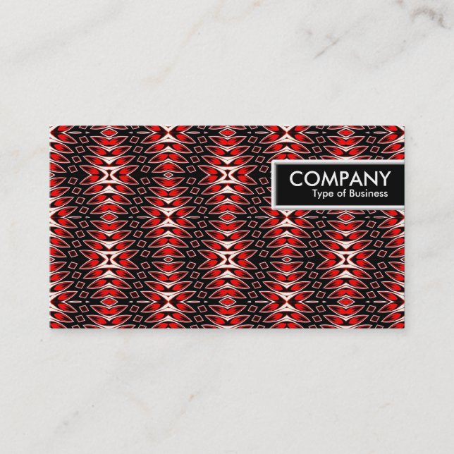 Edge-Tag - Flammenmuster Visitenkarte (Vorderseite)