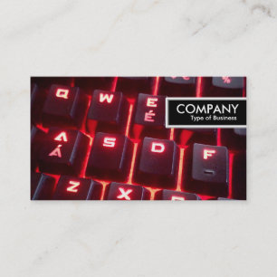 Edge-Tag - glühende Tastatur Visitenkarte