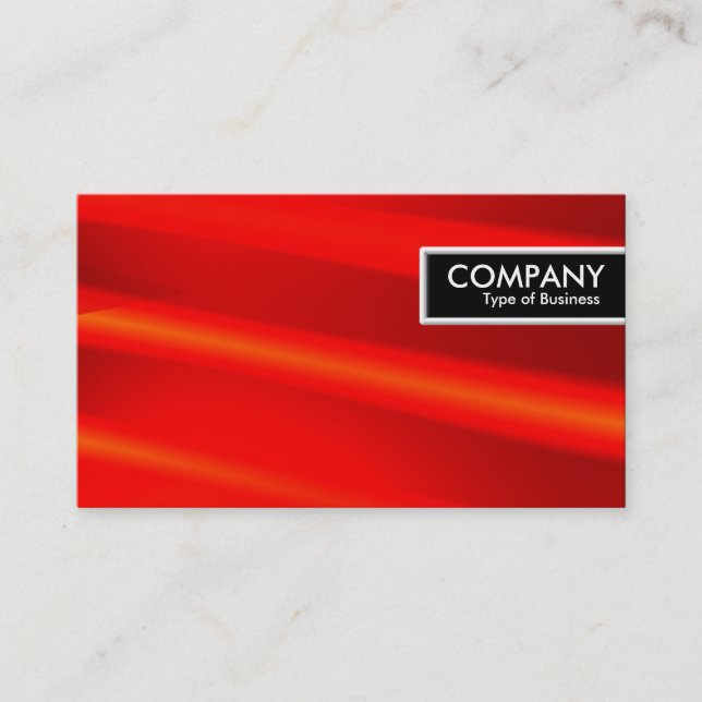 Edge-Tag - Hot Red 01 Visitenkarte (Vorderseite)