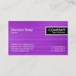 Edge-Tag - Lila Textur gebürstet Visitenkarte