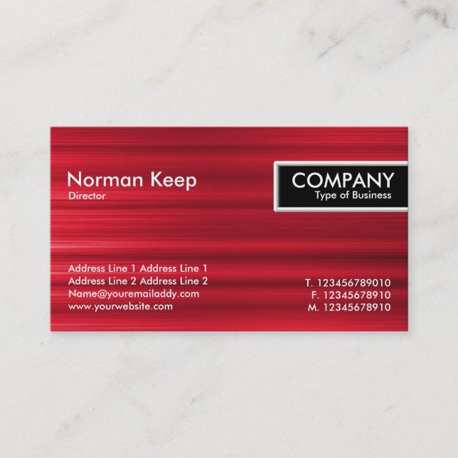 Edge-Tag - rot gestrichene Textur Visitenkarte (Vorderseite)