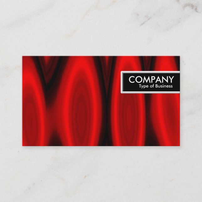 Edge-Tag - Rote Flammen Visitenkarte (Vorderseite)