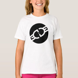 EdgeGamers schwarzes Kreis-Logo-T-Shirt T-Shirt
