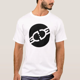 EdgeGamers schwarzes Kreis-Logo-T-Shirt T-Shirt