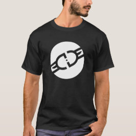 EdgeGamers weißes Kreis-Logo-T-Shirt T-Shirt