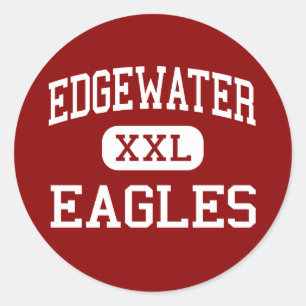 Edgewater - Eagles - High School - Orlando Florida Runder Aufkleber