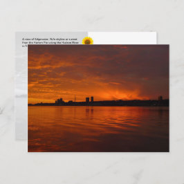 Edgewater, NJ Skyline - Carte postale H