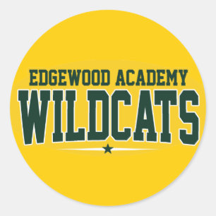Edgewood Academy; Wildkatzen Runder Aufkleber