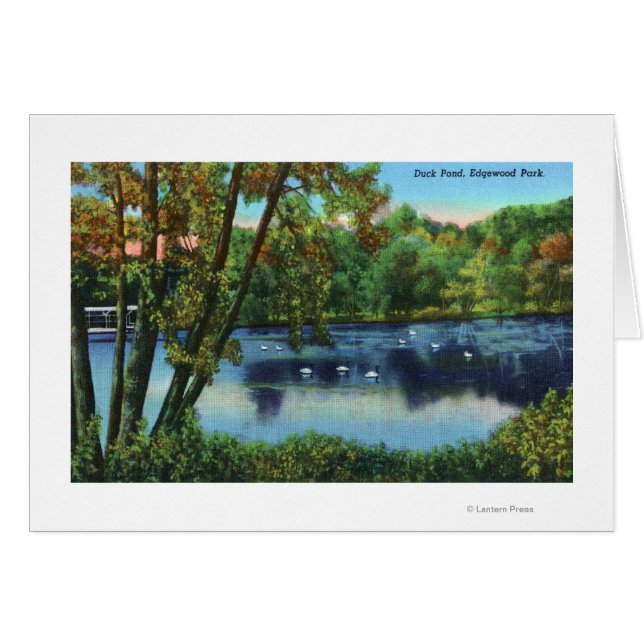 Edgewood Park View of the Duck Pond (Vorderseite (Horizontal))