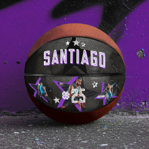 Edgy All-Star Sports Foto Star Design Keepake Basketball