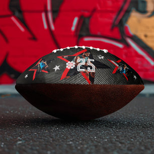 Edgy All-Star Sports Foto Star Design Keepake Football